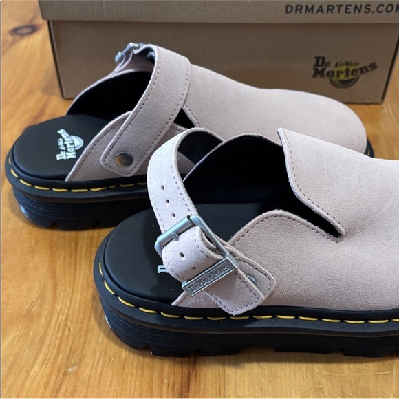 🩶Size 7 - NWT: DR. MARTENS - Women's ZebZag Suede Mules - Picture 8 of 14